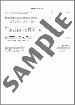 Endless Sleep(Jody Reynolds) 楽譜 その他 ダウンロード
