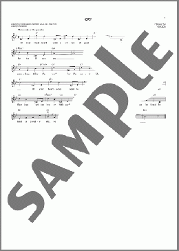 Cry(Johnnie Ray/Crystal Gayle) 楽譜 その他 ダウンロード