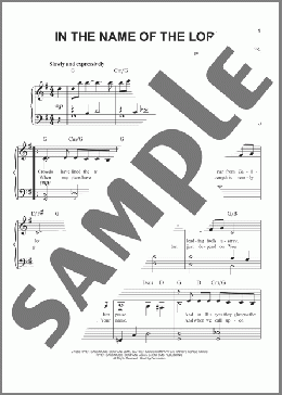 In The Name Of The Lord(Sandi Patty/Gloria Gaither) 楽譜 ピアノ（ソロ） ダウンロード