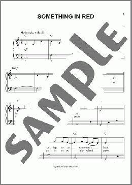 Something In Red(Lorrie Morgan) 楽譜 ピアノ（ソロ） ダウンロード