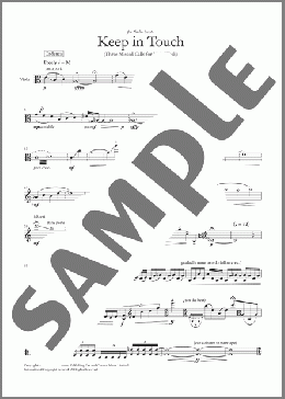 Keep In Touch(Nico Muhly) 楽譜 その他 ダウンロード