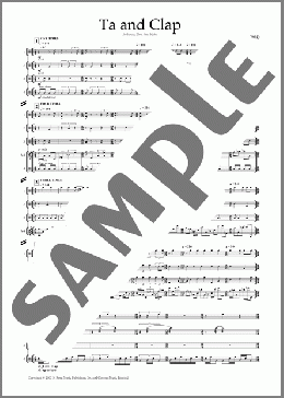 Ta and Clap (for percussion ensemble)(Nico Muhly) 楽譜 その他 ダウンロード