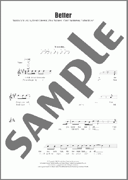 Better(The Screaming Jets) 楽譜 ウクレレ（弾き語り） ダウンロード