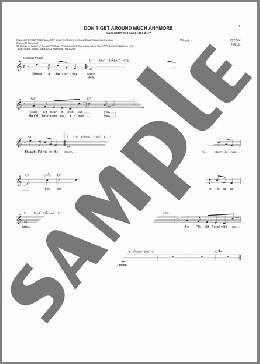 Don't Get Around Much Anymore(Bob Russell) 楽譜 その他 ダウンロード