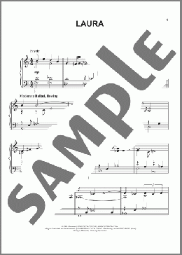 Laura(David Raksin) 楽譜 ピアノ（ソロ） ダウンロード
