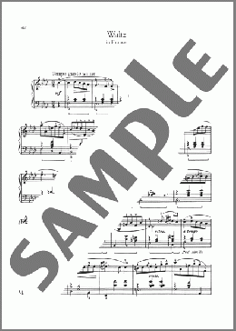 Waltz In F Minor, Op. 70, No. 2(Frederic Chopin) 楽譜 ピアノ（ソロ） ダウンロード