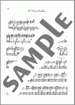 12 Valses Nobles, Op. 77, D. 969(Franz Schubert) 楽譜 ピアノ（ソロ） ダウンロード