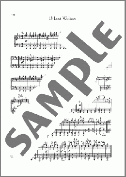 Last Waltzes(Franz Schubert) 楽譜 ピアノ（ソロ） ダウンロード
