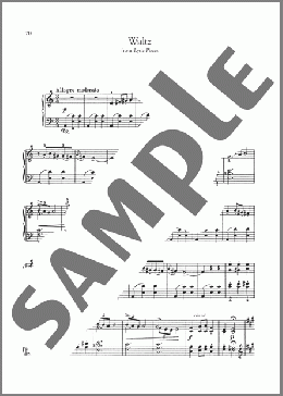 Waltz In A Minor, Op. 12, No. 2(Edvard Grieg) 楽譜 ピアノ（ソロ） ダウンロード