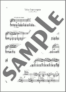 Valse Impromptu, Op. 47, No. 1(Edvard Grieg) 楽譜 ピアノ（ソロ） ダウンロード