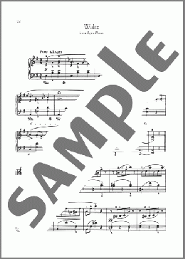 Waltz, Op. 38, No. 7(Edvard Grieg) 楽譜 ピアノ（ソロ） ダウンロード