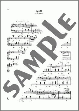 Waltz In B Minor, Op. 69, No. 2(Frederic Chopin) 楽譜 ピアノ（ソロ） ダウンロード