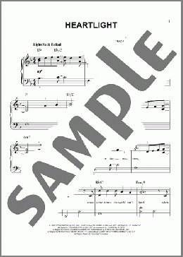 Heartlight(Neil Diamond) 楽譜 ピアノ（ソロ） ダウンロード