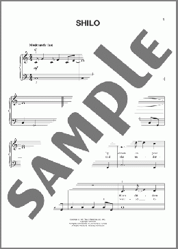 Shilo(Neil Diamond) 楽譜 ピアノ（ソロ） ダウンロード