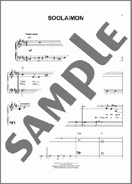 Soolaimon(Neil Diamond) 楽譜 ピアノ（ソロ） ダウンロード