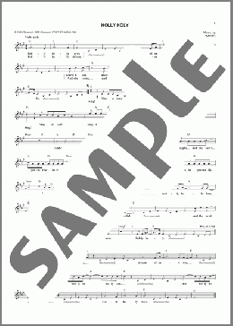 Holly Holy(Neil Diamond) 楽譜 その他 ダウンロード