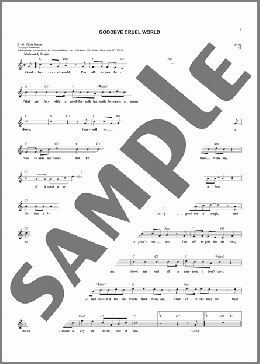 Goodbye Cruel World(James Darren) 楽譜 その他 ダウンロード