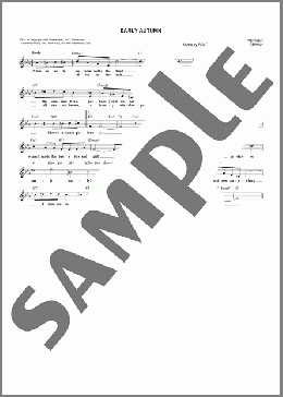 Early Autumn(Johnny Mercer) 楽譜 その他 ダウンロード