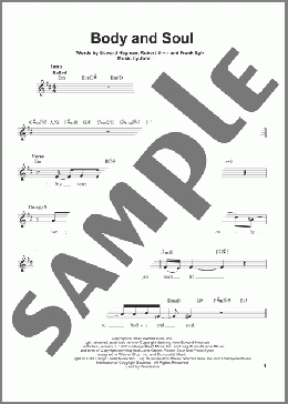 Body And Soul(Tony Bennett & Amy Winehouse) 楽譜 その他 ダウンロード
