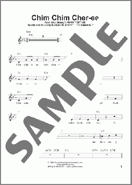 Chim Chim Cher-ee (from Mary Poppins)(Dick Van Dyke) 楽譜 その他 ダウンロード