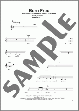 Born Free(Roger Williams) 楽譜 その他 ダウンロード