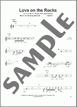 Love On The Rocks(Neil Diamond) 楽譜 その他 ダウンロード