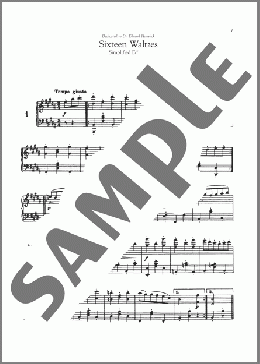 16 Waltzes, Op. 39 (Simplified Edition)(Johannes Brahms) 楽譜 ピアノ（ソロ） ダウンロード