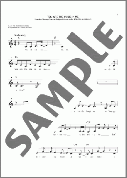 You Are The Music In Me (from High School Musical 2)(Zac Efron & Vanessa Hudgens) 楽譜 その他 ダウンロード