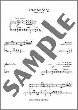 Toreador Song(Georges Bizet) 楽譜 ピアノ（ソロ） ダウンロード