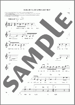 I Couldn't Sleep A Wink Last Night(Jimmy McHugh) 楽譜 その他 ダウンロード
