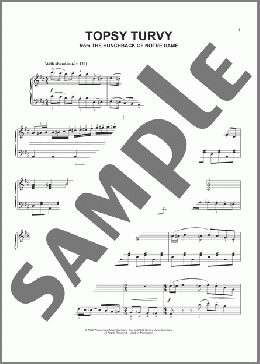 Topsy Turvy [Ragtime version] (arr. Phillip Keveren)(Alan Menken/Stephen Schwartz) 楽譜 ピアノ（ソロ） ダウンロード