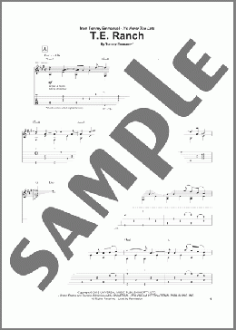 T.E. Ranch(Tommy Emmanuel) 楽譜 ギター（ソロ） ダウンロード