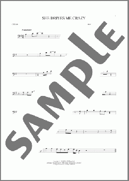 She Drives Me Crazy(Fine Young Cannibals) 楽譜 チェロ ダウンロード