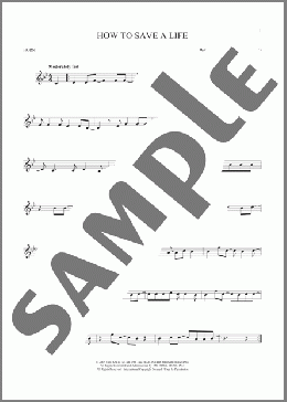 How To Save A Life(The Fray) 楽譜 ホルンソロ ダウンロード