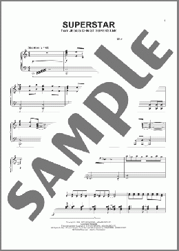 Superstar (arr. Phillip Keveren)(Murray Head w／Trinidad Singers) 楽譜 ピアノ（ソロ） ダウンロード