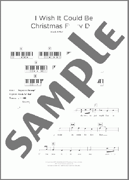 I Wish It Could Be Christmas Every Day(Wizzard) 楽譜 その他 ダウンロード