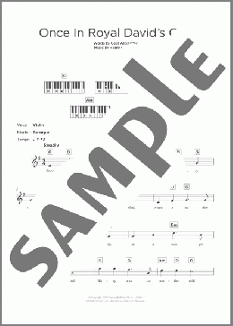 Once In Royal David's City(Christmas Carol) 楽譜 その他 ダウンロード