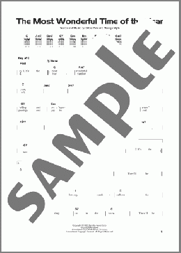 The Most Wonderful Time Of The Year(Eddie Pola) 楽譜 ギターリード ダウンロード