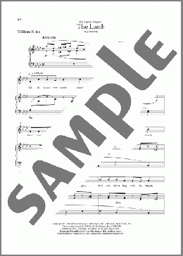 The Lamb(Theodore Chanler) 楽譜 ピアノ & ボーカル ダウンロード