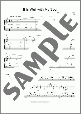 It Is Well With My Soul(Philip P. Bliss/Horatio G. Spafford) 楽譜 ピアノ（ソロ） ダウンロード