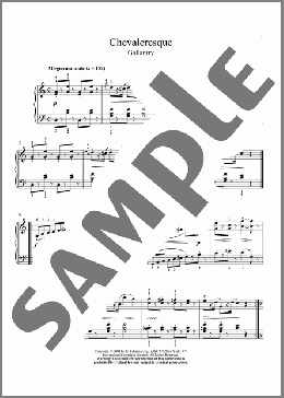 Spirit Of Chivalry (La Chevaleresque), Op. 100, No. 2(Margaret Otwell) 楽譜 ピアノ（ソロ） ダウンロード