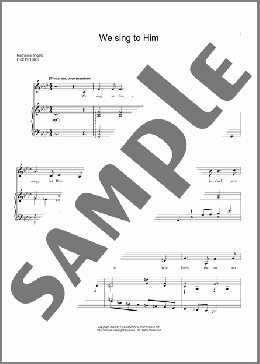 We Sing To Him(Henry Purcell/Nathaniel Ingelo) 楽譜 ピアノ & ボーカル ダウンロード