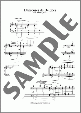 Danseuses De Delphes(Claude Debussy) 楽譜 ピアノ（ソロ） ダウンロード