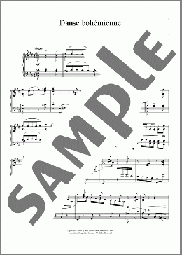 Danse Bohemienne(Claude Debussy) 楽譜 ピアノ（ソロ） ダウンロード