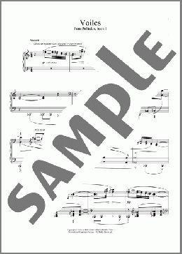 Voiles(Claude Debussy) 楽譜 ピアノ（ソロ） ダウンロード