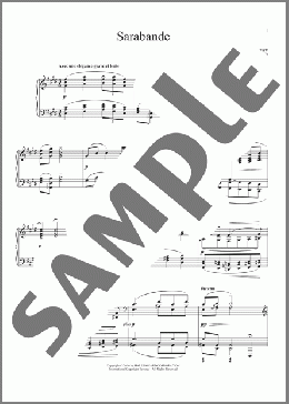 Sarabande, Pour Le Piano(Claude Debussy) 楽譜 ピアノ（ソロ） ダウンロード