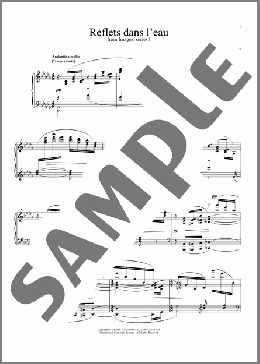 Reflets Dans L'eau(Claude Debussy) 楽譜 ピアノ（ソロ） ダウンロード