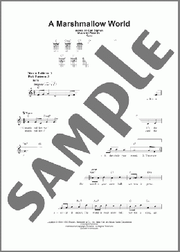 A Marshmallow World(Carl Sigman/Peter De Rose) 楽譜 メロディ ダウンロード
