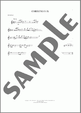 Christmas Is(Percy Faith) 楽譜 テナーサックス（ソロ） ダウンロード
