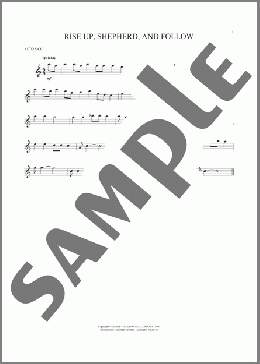 Rise Up, Shepherd, And Follow(African-American Spiritual) 楽譜 アルトサックス（ソロ） ダウンロード
